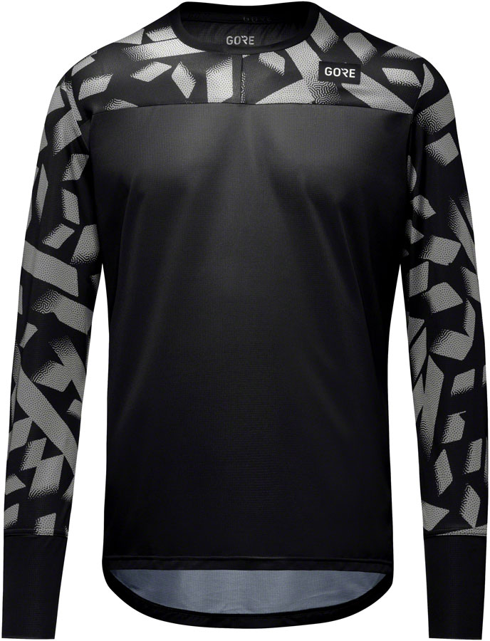 Gorewear Trail KPR Daily Long Sleeve Jersey - Black/Lab Gray, Men's, X-Large