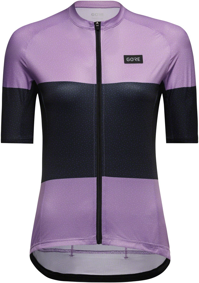 Gorewear Spirit Stripes Jersey - Purple/Orbit Blue, Women's, Medium 8/10