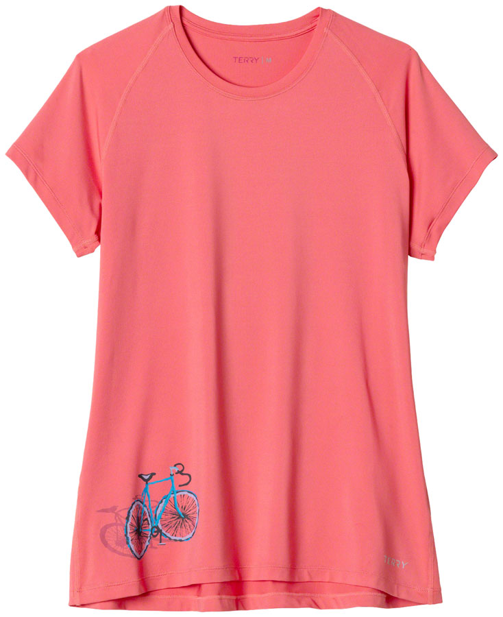 Terry Tech Short Sleeve T-Shirt - Coral Shadow, X-Large 