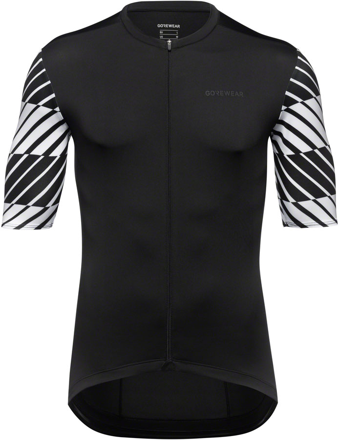 Gorewear Swiftride Optical Jersey - Black/White, Men's, Medium