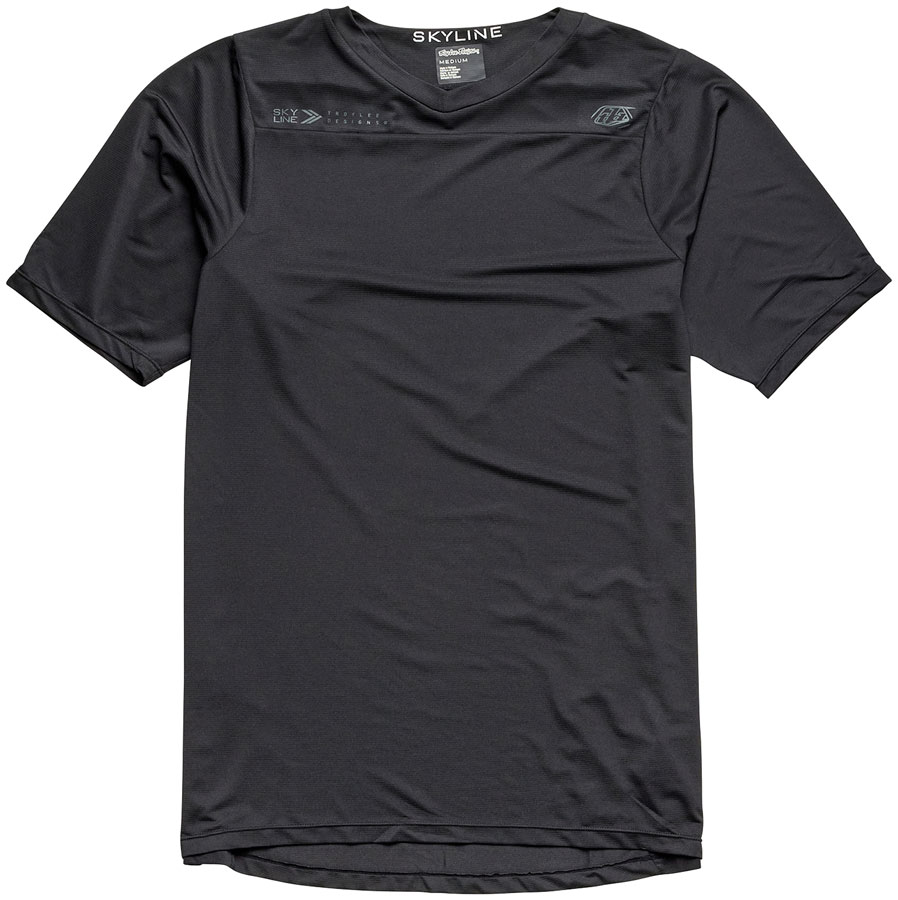 Troy Lee Designs Skyline Short Sleeve Jersey  Mono Black, Large