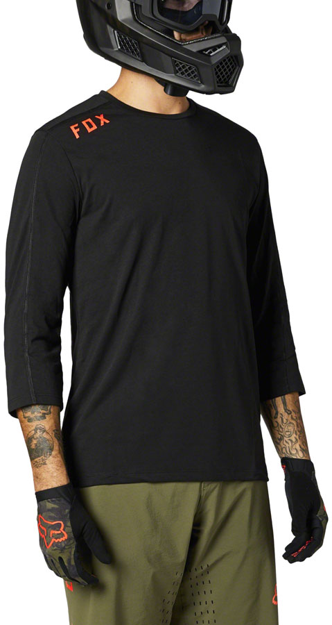 Fox Racing Ranger Drirelease 3/4 Sleeve Jersey - Black, Men's, X-Large