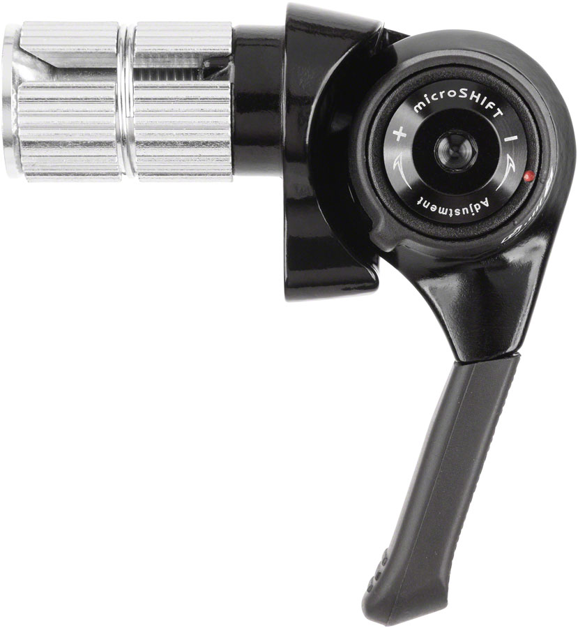 microSHIFT BS-G10-R Right Bar End Shifter - 10-Speed, Compatible with Sword and Advent X 10-Speed Derailleurs, Black