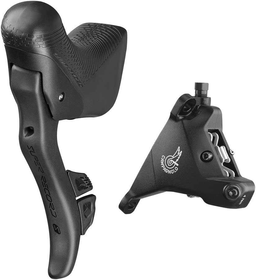 Campagnolo Super Record S Ergopower Wireless Control Lever and Brake Caliper - Left/Front, 12-Speed, 160mm Hydraulic Disc Brake Caliper