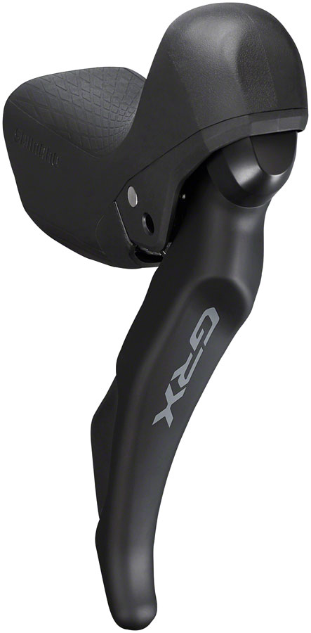 Shimano GRX ST-RX600 Shift/Brake Lever with BR-RX400 Hydraulic Disc Brake Caliper - Right/Rear, 11-Speed, Flat Mount Caliper, Black