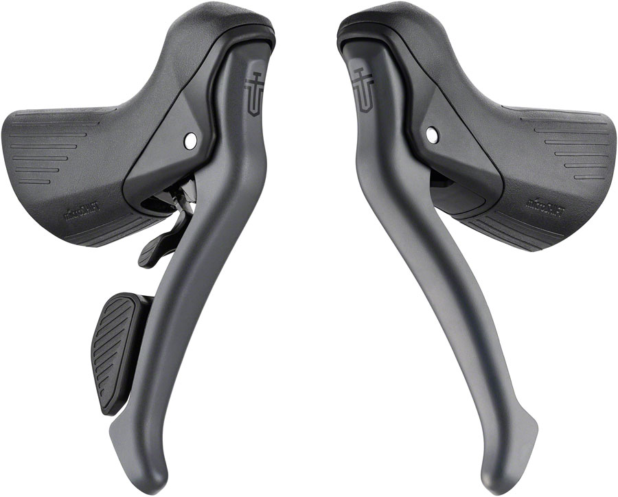 microSHIFT Sword Drop Bar Shifter/Brake Lever Set - 1x, 10-Speed, Sword Compatible, Gray, Version B
