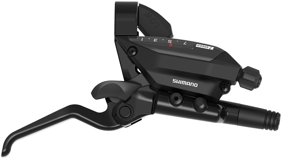 Shimano ST-EF515-7R EZ Fire Plus Shift/Brake Lever - Right, 7-Speed, Optical Gear Display, For Hydraulic Disc Brake, Black