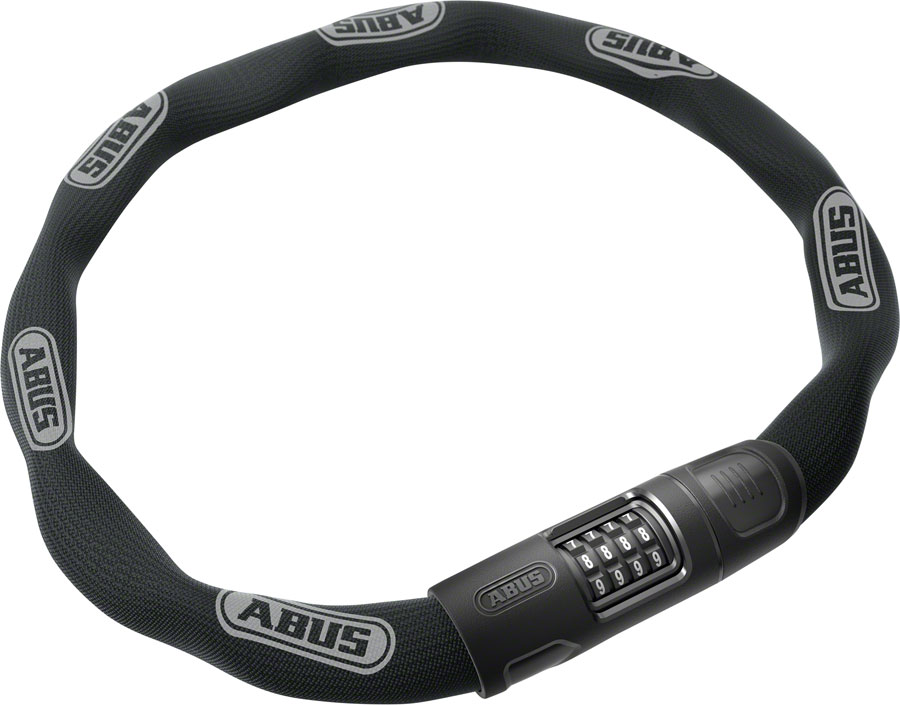 Abus 8808C Chain Lock - Combination, 2.8', 8mm Square, Black