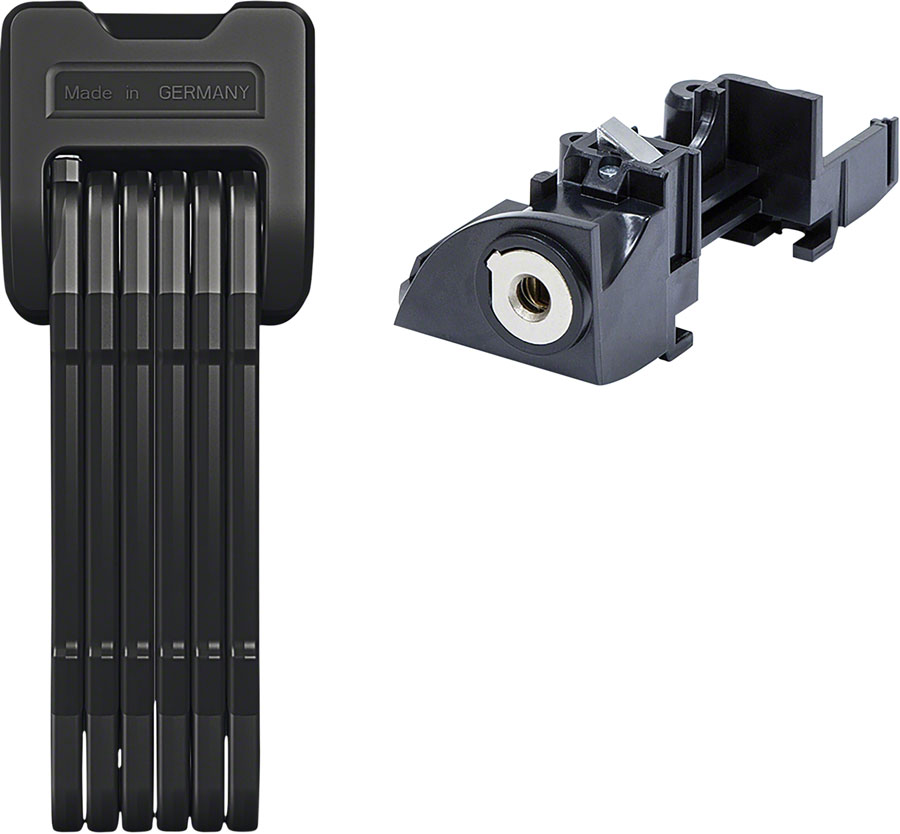 Abus Bordo 6405/85 Folding Lock with keyed alike eBike Battery Lock Core: Bosch Rack Type (RT2), Premium Key (Plus) *No Packaging