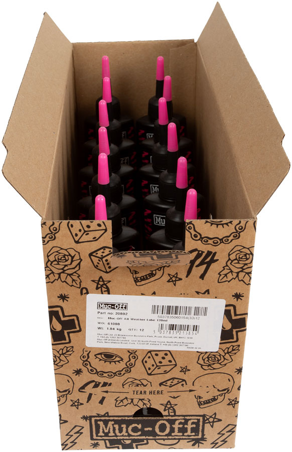 Muc-Off All Weather Lube - 120ml, Drip, POP Box of 12