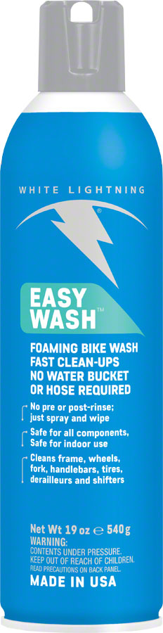 White Lightning Easy Wash Bike Cleaner, 19oz Aerosol