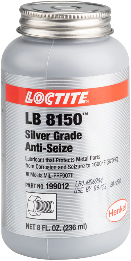 Loctite Silver Grade Anti-Seize Compound, 8oz brush-top can
