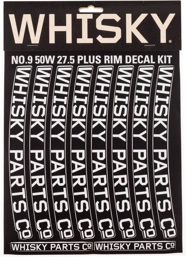 WHISKY 50w Rim Decal Kit for 2 Rims Light Gray 