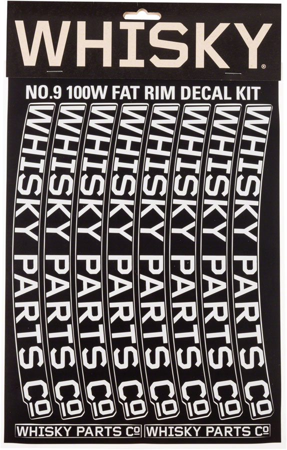WHISKY 100w Rim Decal Kit for 2 Rims Light Gray 
