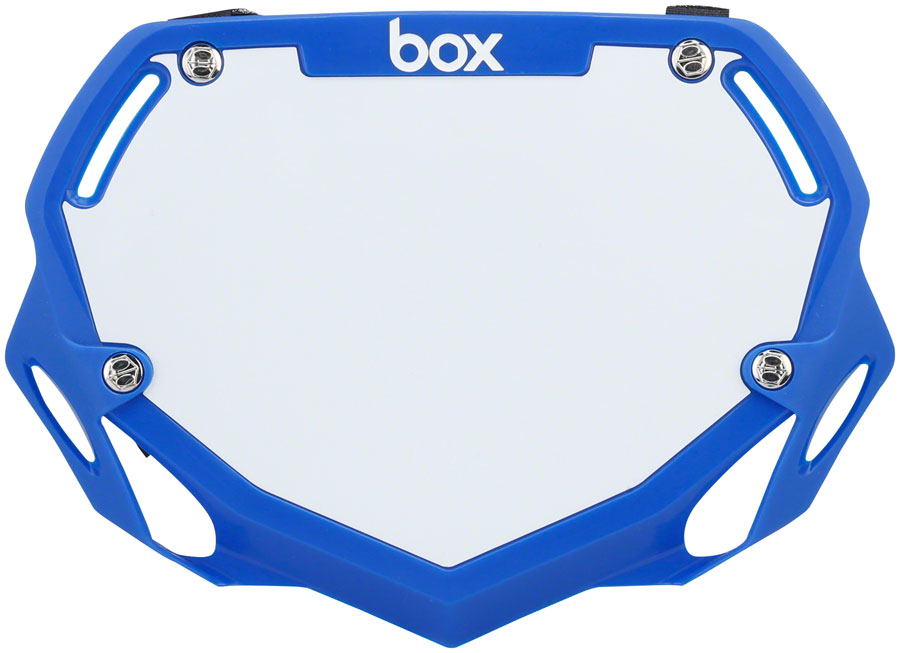 BOX Two Number Plate Large Blue