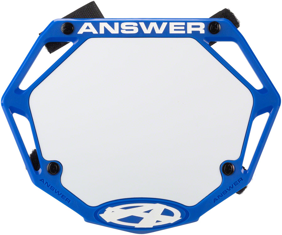 Answer 3D Mini Number Plate - Blue