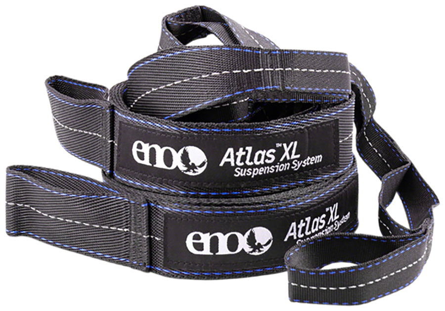 Eagles Nest Outfitters Atlas XL Straps, 13.5', Charcoal/Royal Blue, Pair