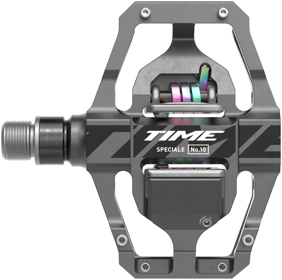 Time Speciale 10 Pedals - Dual Sided Clipless with Platform, Aluminum, 9/16", Gray, Large, B1