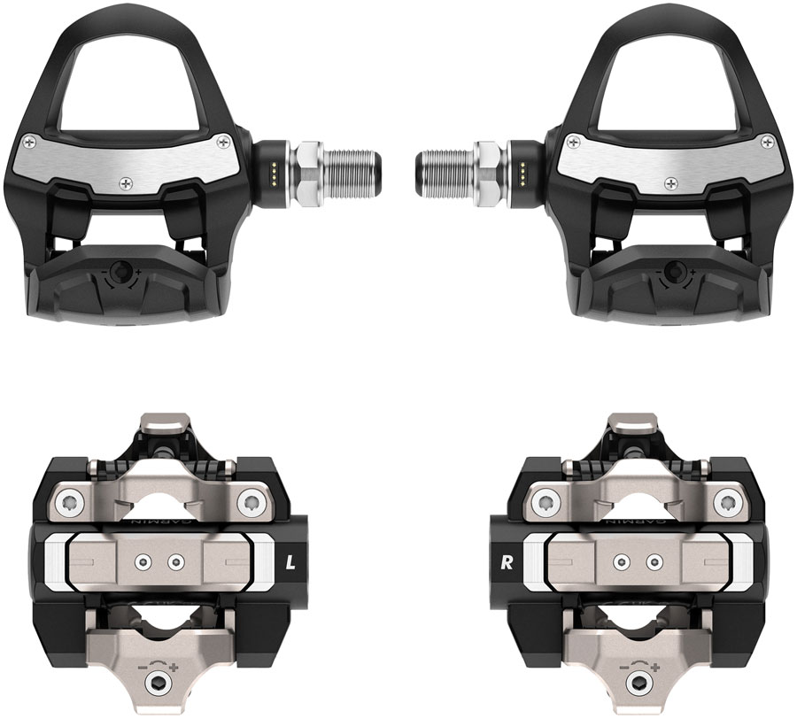 Garmin Rally RK/XC210 Power Meter Pedals Bundle - Clipless, Composite/Alloy, 9/16", Black, Pair, Dual-Sensing, LOOK KEO/Shimano SPD