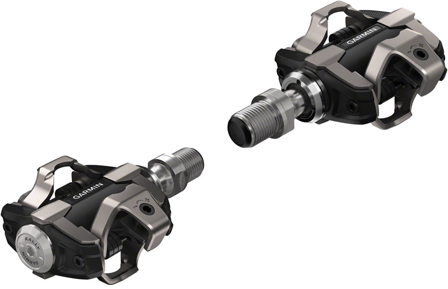 Garmin Rally XC200 Power Meter Pedals - Dual Sided Clipless, Alloy, 9/16", Black, Pair, Dual-Sensing, Shimano SPD 