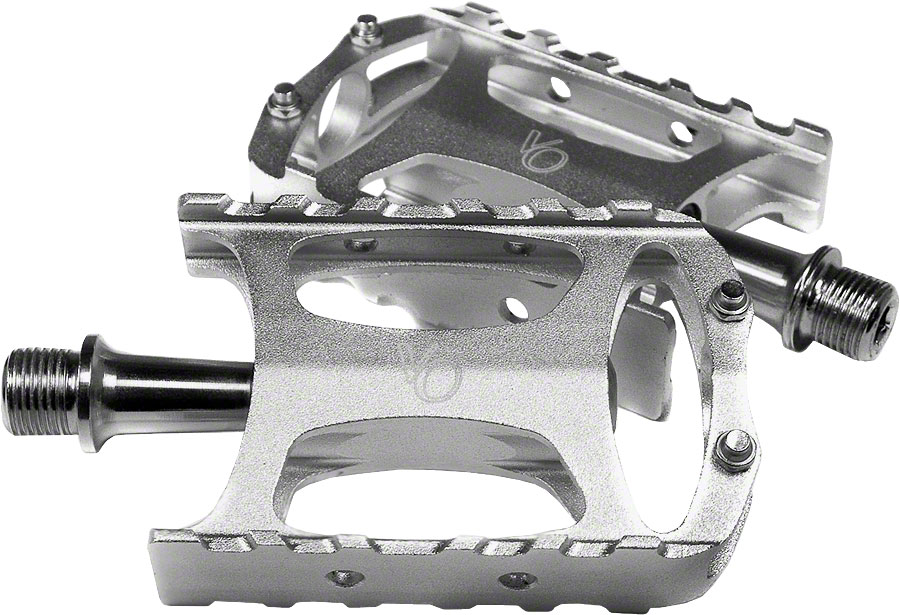 Velo Orange Touring Pedals - Platform, Aluminum, 9/16", Silver