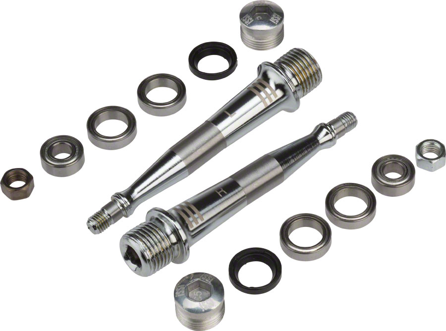 iSSi Triple Bearing Spindle Rebuild Kit: Standard Length (52.5mm), Silver (20%Off)