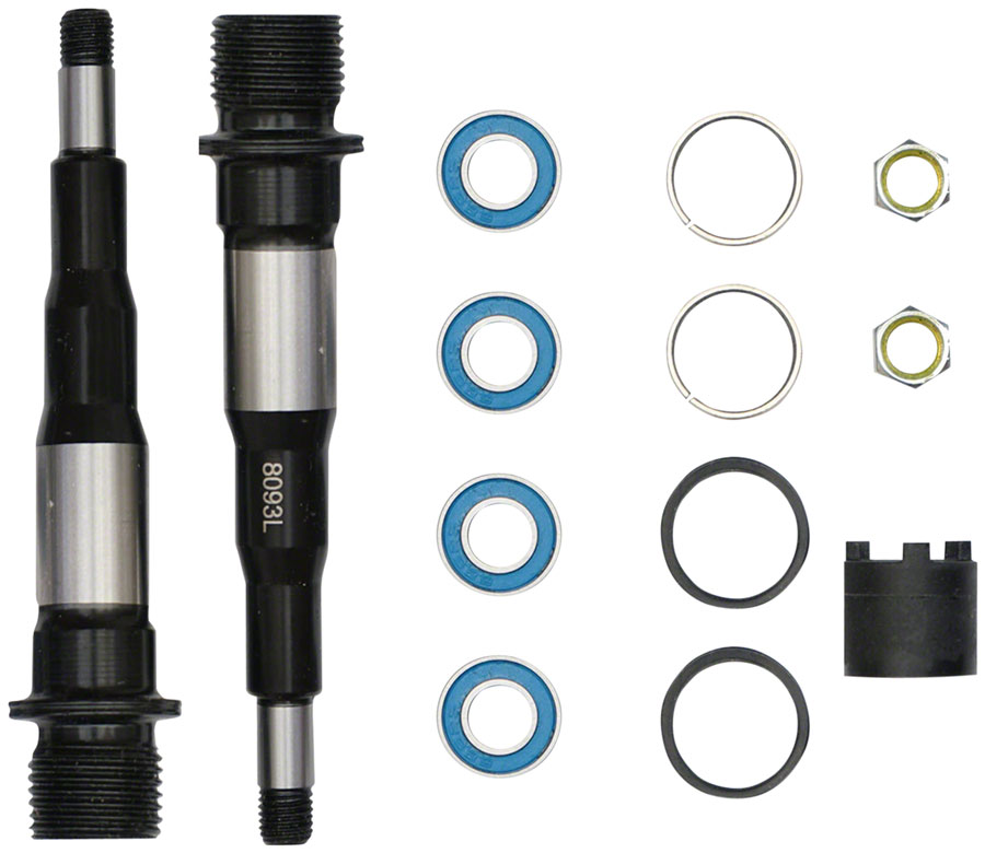 LOOK Spindle and Bearing Assembly - Steel, Right and Left, X-Track