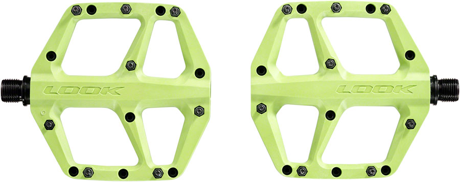 LOOK Trail Fusion Pedals - Platform, 9/16", Lime 