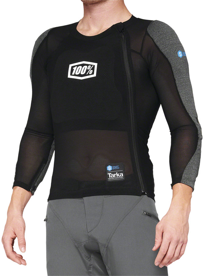 100% Tarka Long Sleeve Body Armor - Black, Large 