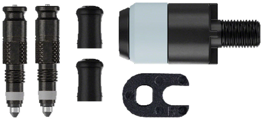 Schwalbe Clik Valve Conversion Kit - Presta Valves, Pair with Pump Head Adapter