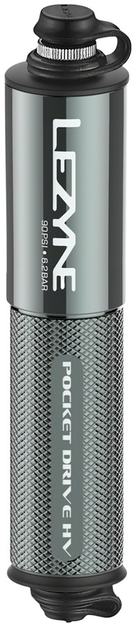 Lezyne Pocket Drive HV Frame Pump - Gloss Lite Gray