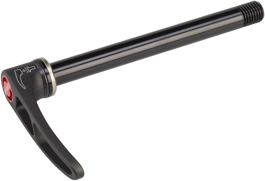 DT Swiss RWS MTB Front Thru Axle - 12 x 100mm, Overall Length 121mm, M12 x 1.5mm Thread Pitch, Flat Washer, Plug-in Lever 