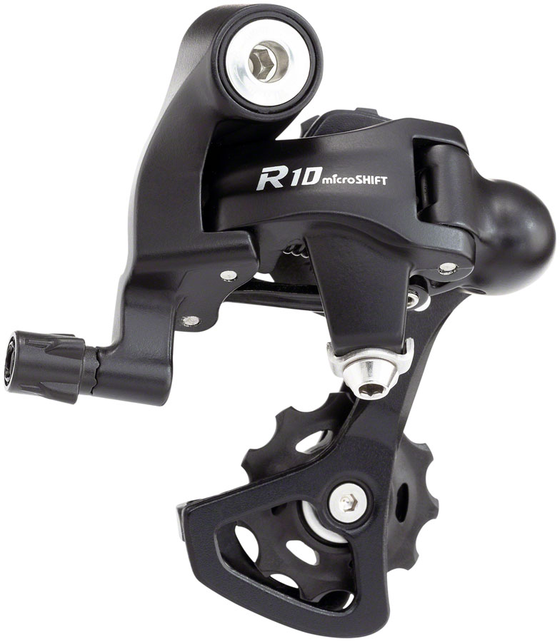 microSHIFT R10 Rear Derailleur - 10 Speed, Short Cage, Shimano Compatible, Black