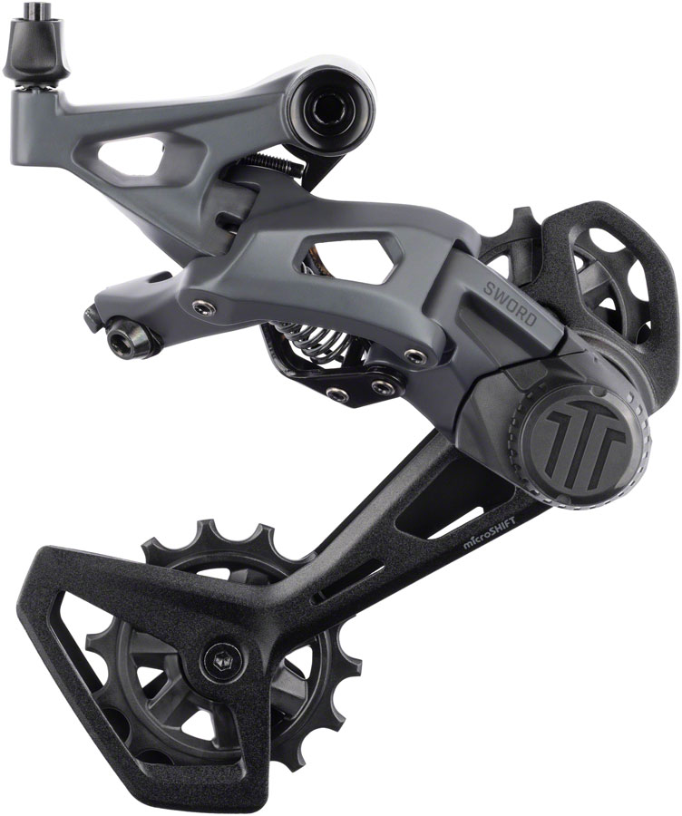 microSHIFT Sword Rear Derailleur - 10-Speed, Long Cage, Compatible with Sword 2x, Gray






