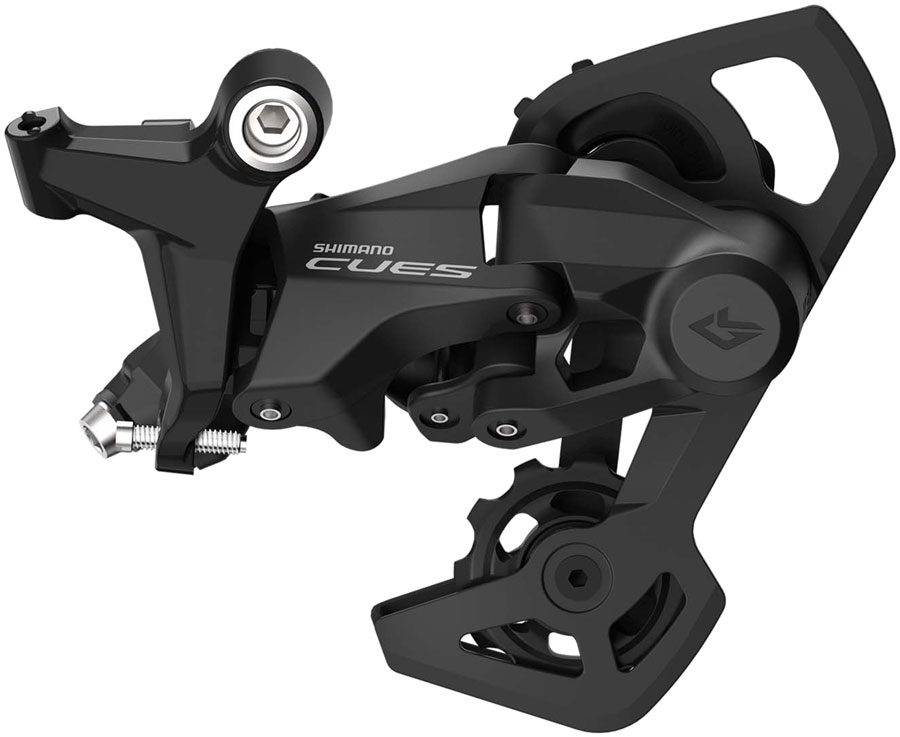Shimano CUES RD-U4010 Rear Derailleur - 9/10-Speed, Shadow Design, Direct Attach, Short Cage, Black