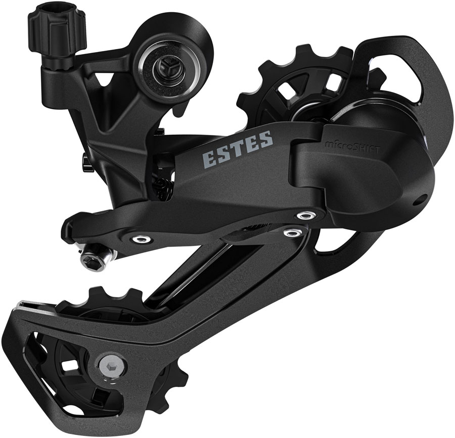 microSHIFT Estes Rear Derailleur - 7/8/9-Speed, Long Cage, 34-40t Max Cog, 11-14t Min Cog, 45t Capacity, Black