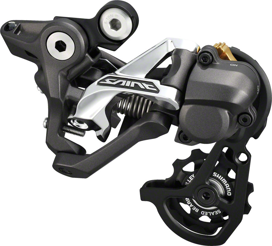 Shimano Saint RD-M820-SS1 Rear Derailleur - 10 Speed, Short Cage, Black