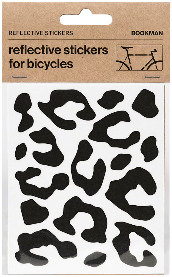 Bookman Reflective  Sticker Pack - Leopard Print, Black






