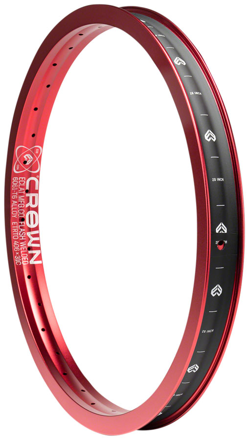 Eclat Crown Rim - 20", 36H, Sandblast Red 