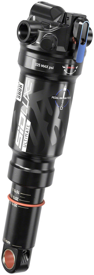 RockShox SIDLuxe Ultimate Rear Shock - 165 x 42.5 mm, SoloAir, 1 Token, Reb85/Comp30, L/O8, 3P Lever, Trunnion, A2 