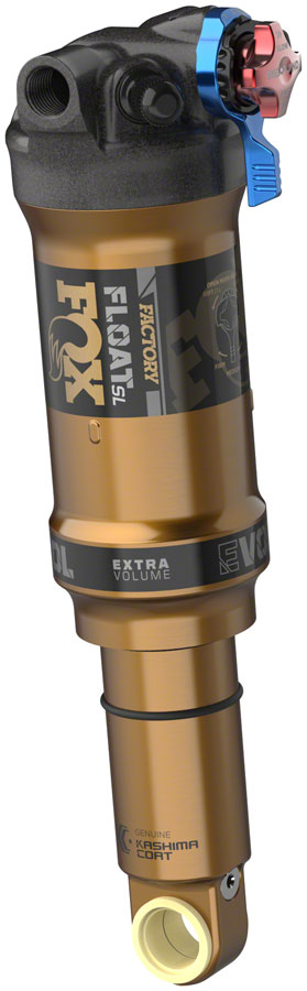 FOX FLOAT SL Factory Rear Shock - Trunnion Metric, 165 x 42.5 mm, 3-Postion Lever, EVOL SV, Kashima Coat 