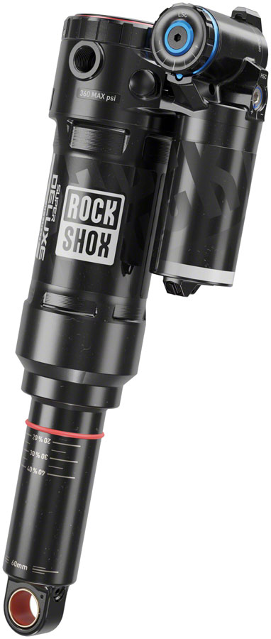 RockShox Super Deluxe Ultimate RC2T Rear Shock - 185 x 55 mm, Linear Air, 0 Neg/2 Pos Token, Reb 55 / Comp 30, L/O4, Standard Trunnion, C2