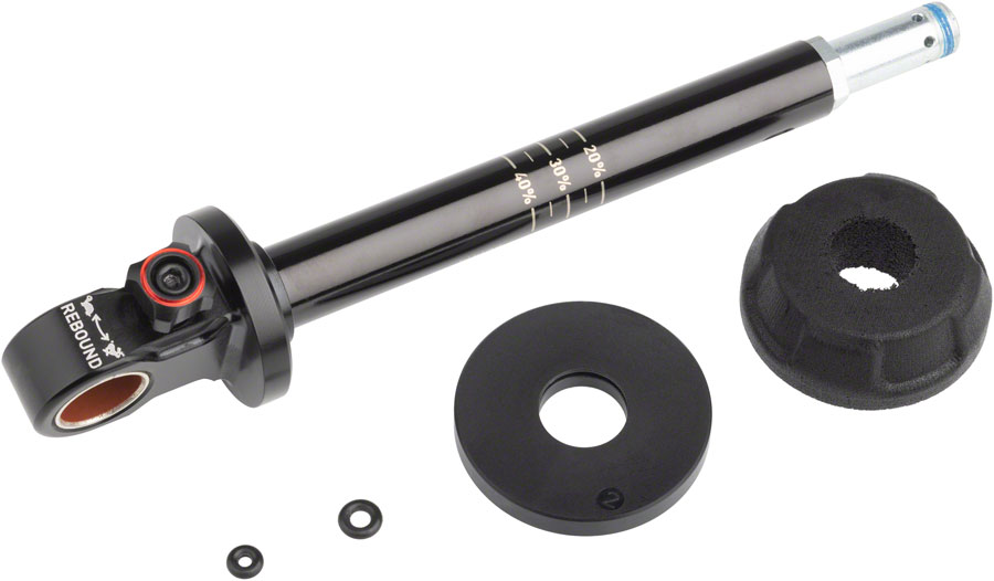RockShox Rear Shock Damper Shaft Assembly - Super Deluxe Coil, Standard Shaft Eyelet 57.5mm, A1-A2 