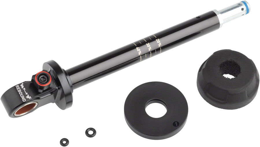 RockShox Rear Shock Damper Shaft Assembly - Super Deluxe Coil, Standard Shaft Eyelet 75mm, A1-A2 