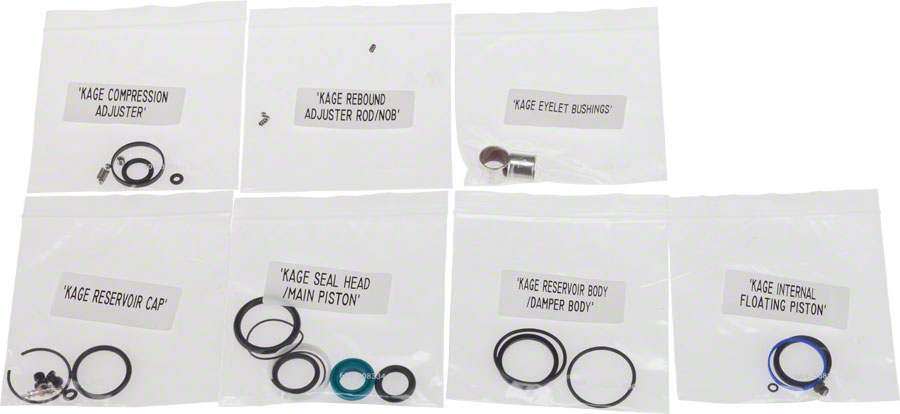 RockShox Rear Shock Service Kit: Kage 2013+, Not Compatible With Pre- 2013 Editions 