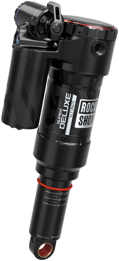 RockShox Super Deluxe Ultimate RC2T Rear Shock - 165 x 45mm, LinearAir, 2 Tokens, Reb/Low Comp, 320lb L/O Force, Trunnion / Std, C1 