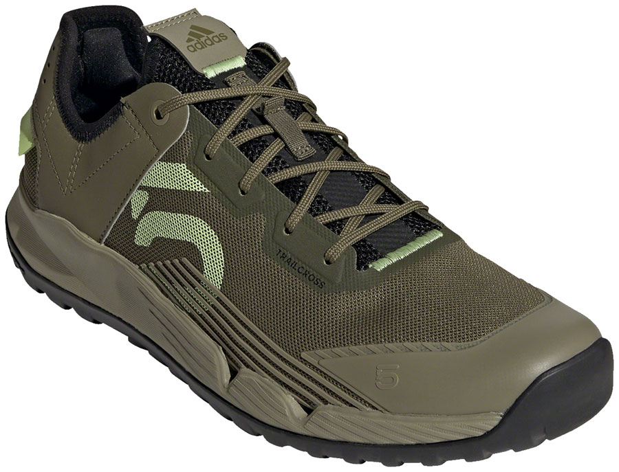 Five Ten Trailcross LT Flat Shoes - Men's, Focus Olive/Pulse Lime/Orbit Green, 12 