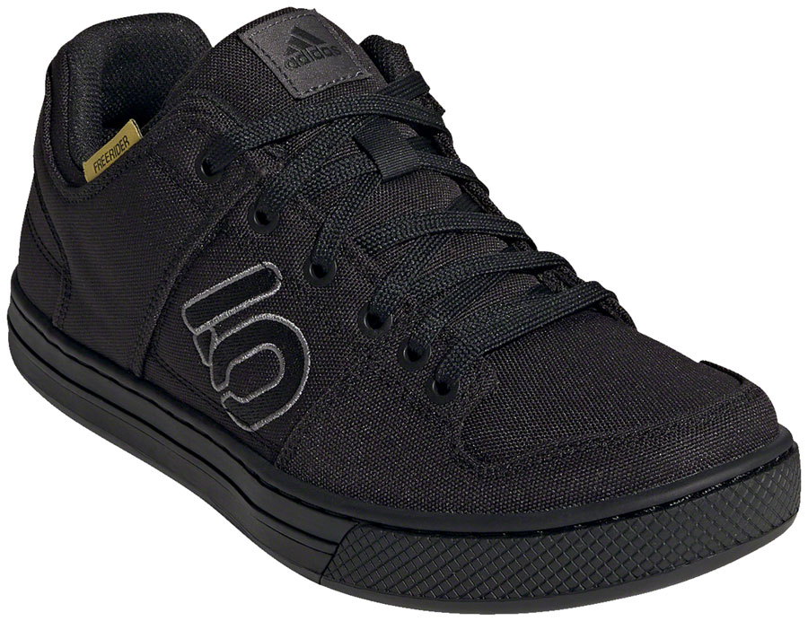 Five Ten Freerider Canvas Flat Shoes - Men's, Core Black/DGH Solid Gray/Gray Five, 12