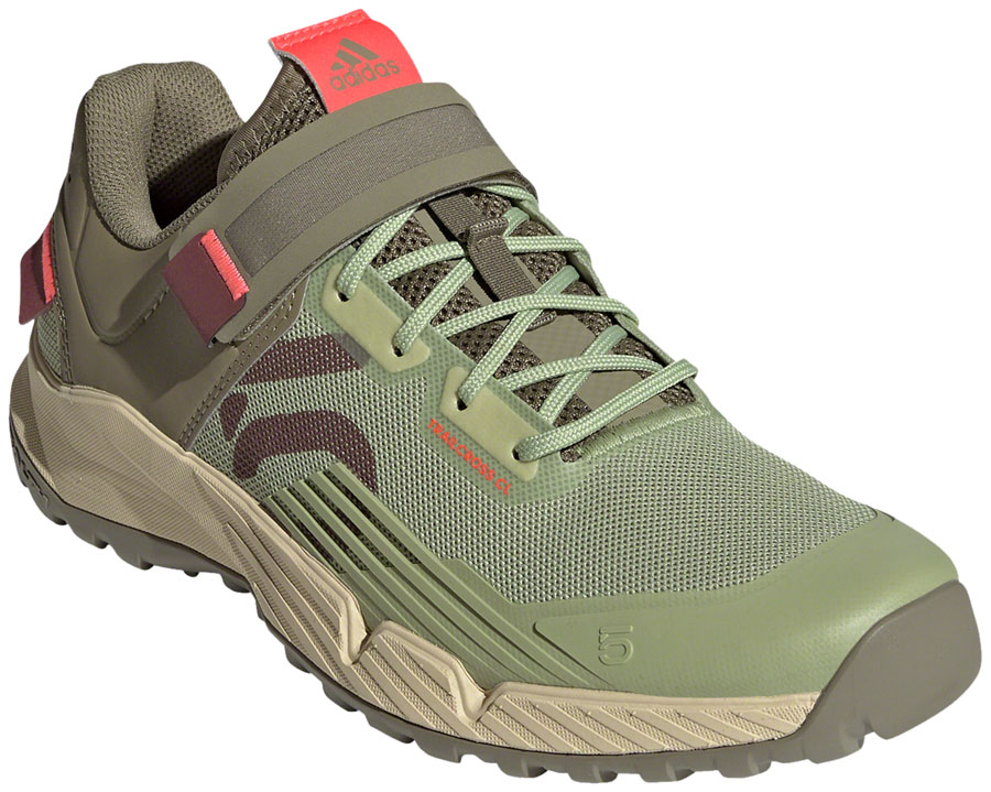 Five Ten Trailcross Mountain Clipless Shoes - Women's, Quiet Crimson/Orbit Green/Turbo, 7 