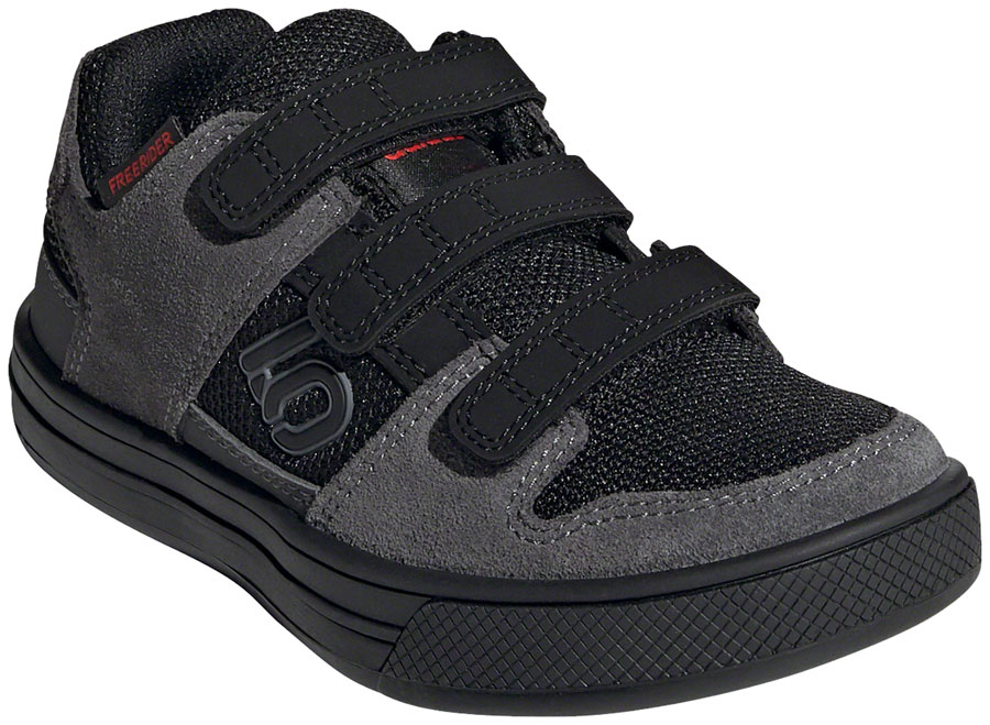 Five Ten Freerider Kids VCS Flat Shoes Youth Gray Five Core Black Gray Four 10.5K Bikeparts.Com